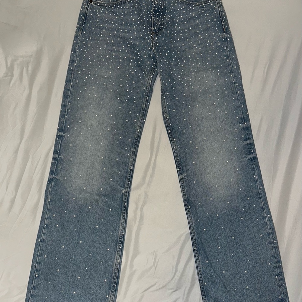 Zara / Jeans / Zara Pearl TRF Wide Leg Jeans - Picture 3 of 11